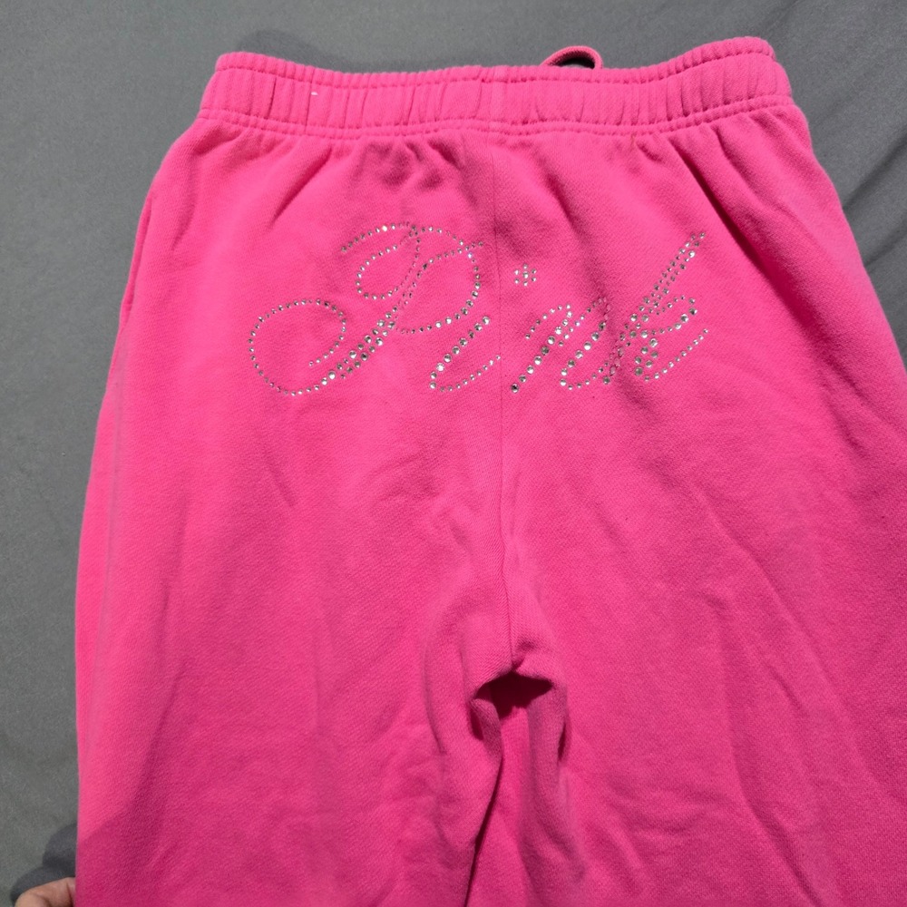 Victoria's Secret PINK Sweatpants Women S Pink Rhinestone Logo Joggers